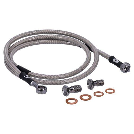 by Goodridge brake line front, stainless clear coated