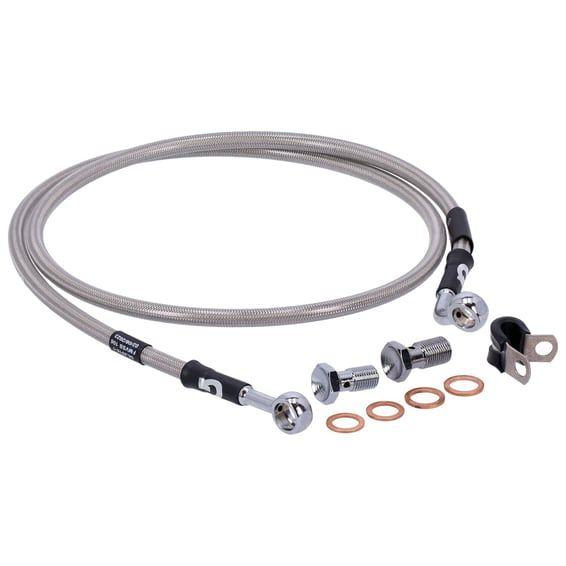 by Goodridge brake line front, stainless clear coated