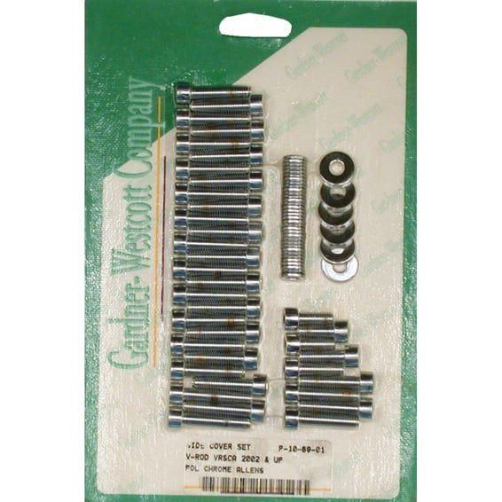 V-Rod side cover set. pol. chr allen