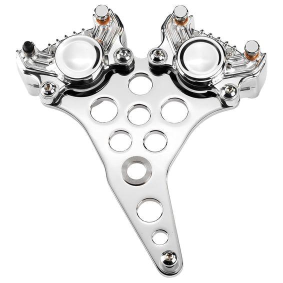 K-Tech Super Freni rear caliper bracket. Polished