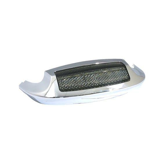 front fender tip with light. Chrome