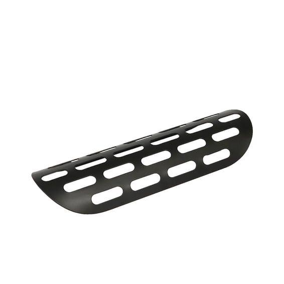 Universal slotted heat shield 9" long black