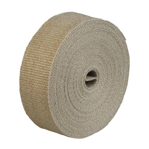 exhaust insulating wrap. 1" wide. Light brown