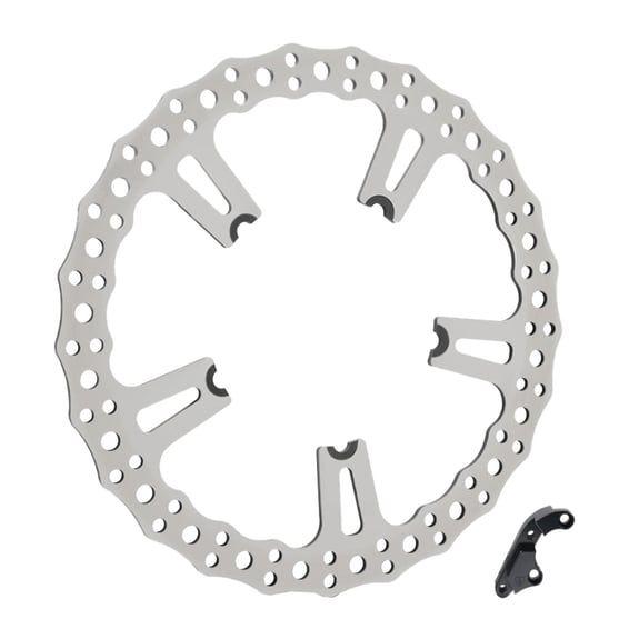 15" Jagged front Big Brake rotor kit. Left side