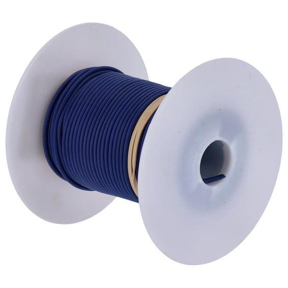 Wire on spool, 18 gauge. 100 ft. Blue
