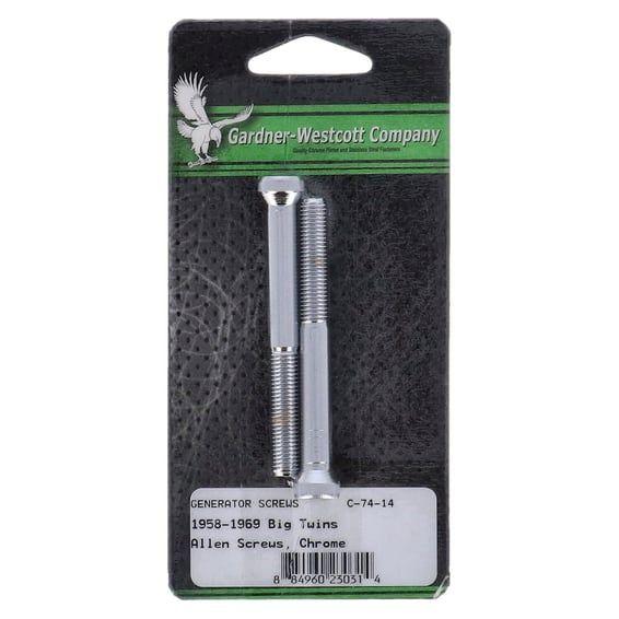 GW, generator mount kit. Chrome. Allen head