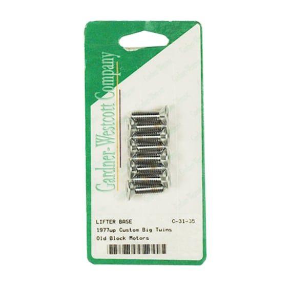 GW, tappet block mount kit. Flathead allen, chrome