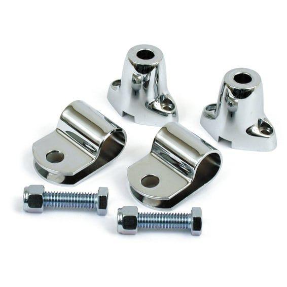 Spotlamp & turn signal mount kit. Chrome