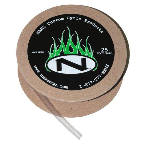 NAMZ, heat shrink tube. 25ft roll, 1/4" (6.35mm). Clear