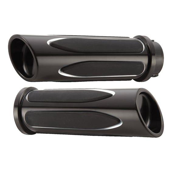 billet Deep Cut Comfort grips. Black