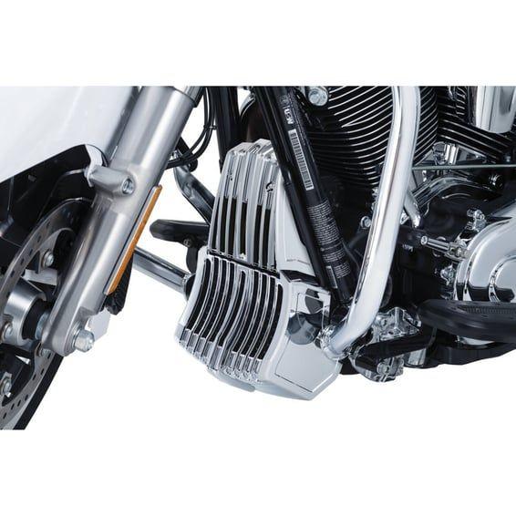 Precision voltage regulator cover. Chrome