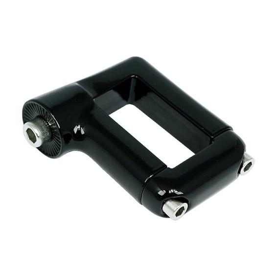 Side mount license plate clamp
