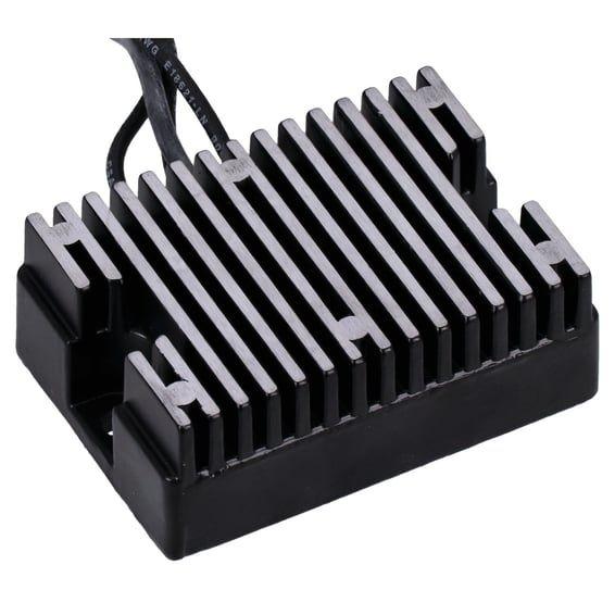 voltage regulator/rectifier. Black
