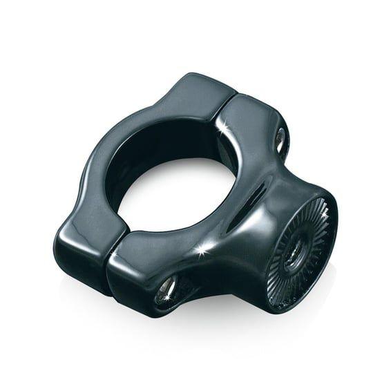 Side mount license plate clamp