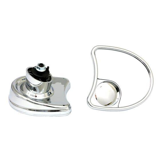 Touring fairing mount mirror kit. Dual vision, chrome