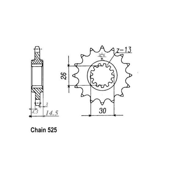 JT Front Sprocket 1332.15