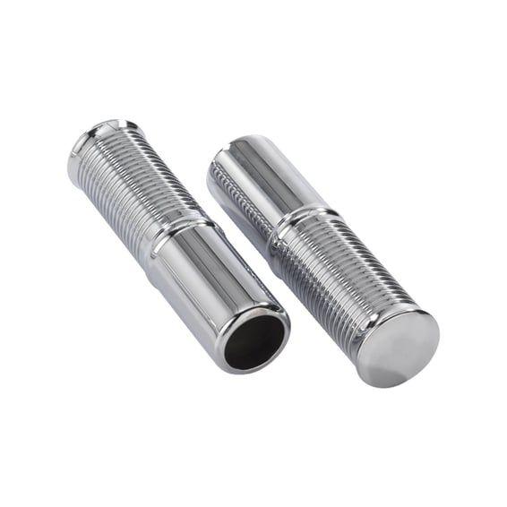 FL handlebar grip set. Int. throttle, chrome