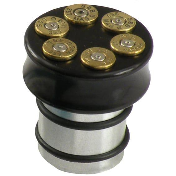 CVP, oil tank fill plug, no dipstick. Bullet. Black