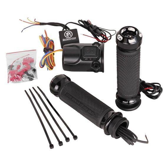 PM, Apex heated grips. Black contrast cut