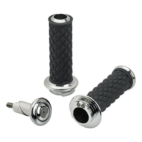 Alumicore grips. Chrome