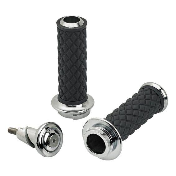 Alumicore grips. Chrome