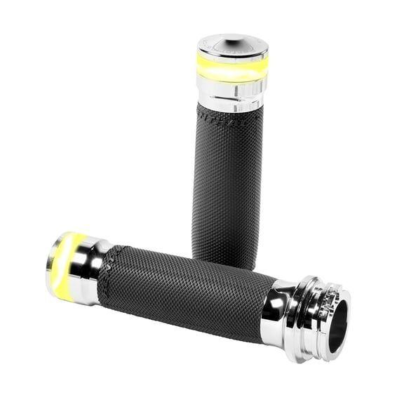 PM, Contour vision LED turn signal grips. Chrome