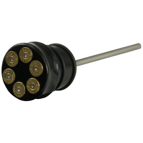 CVP, oil tank fill plug, with dipstick. Bullet. Black