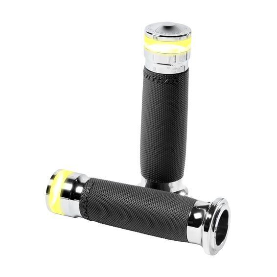 PM, Contour vision LED turn signal grips. Chrome