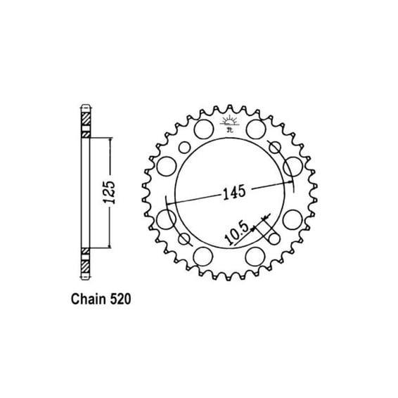 JT Rear Sprocket 857.39