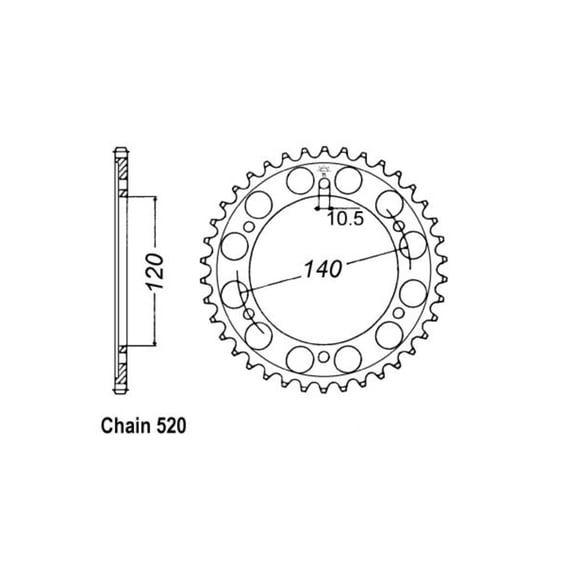 JT Rear Sprocket 1490.42