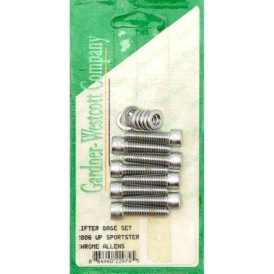 GW, tappet block mount kit. Allenhead, chrome