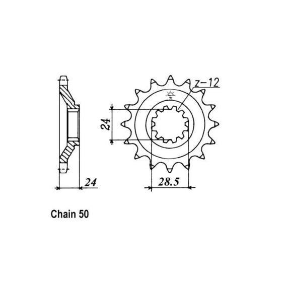 JT Front Sprocket 528.17