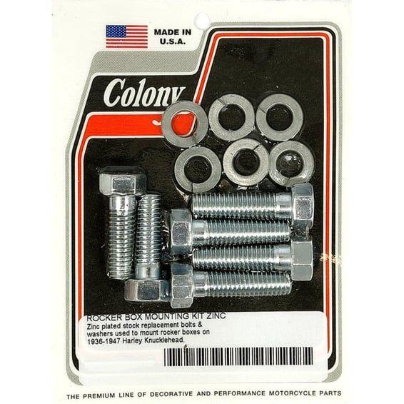 Knuckle rocker box bolt kit. Zinc