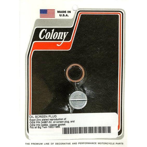 OEM style slotted plug oil screen crankcase. Zinc