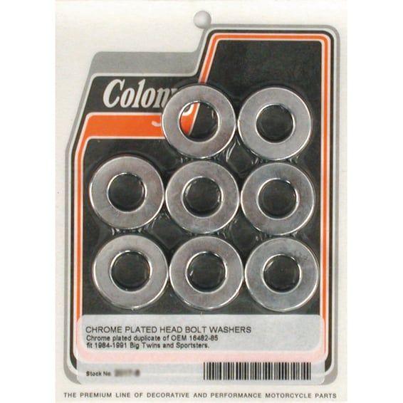 head bolt washer set. Chrome