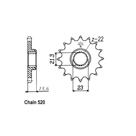 JT Front Sprocket 577.15