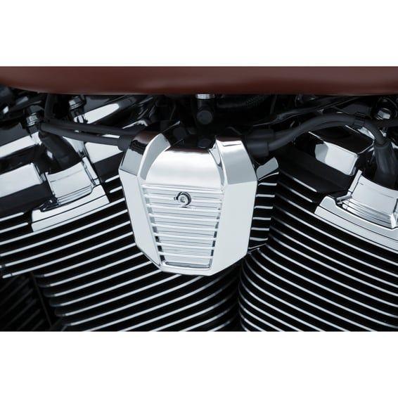Precision coil cover. Chrome