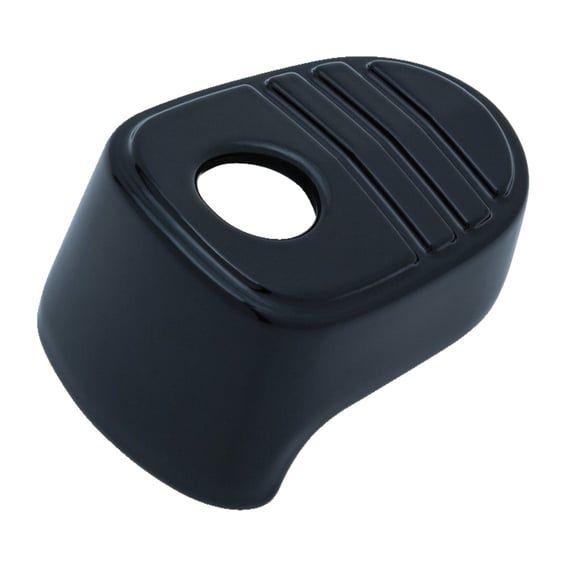 Tri-line ignition switch cover. Black