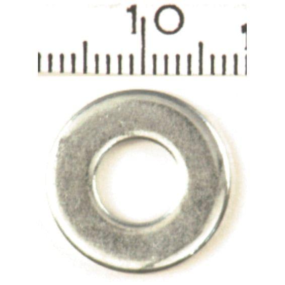 9/32" steel washer. Zinc plated