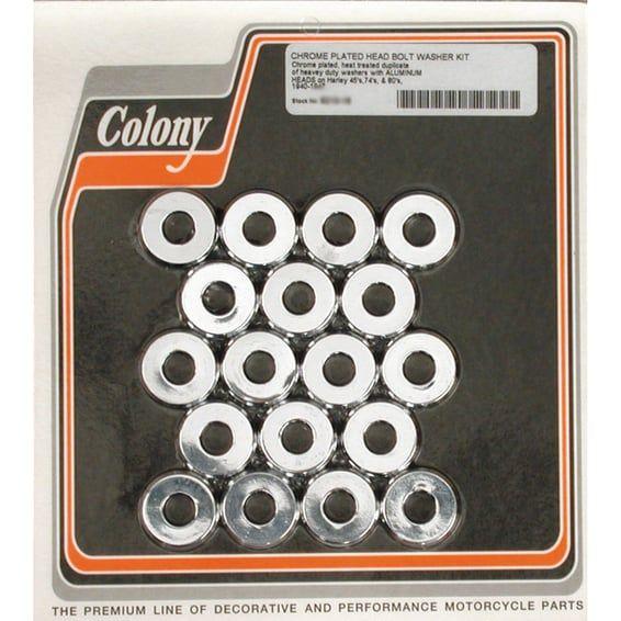 head bolt washer set. Chrome