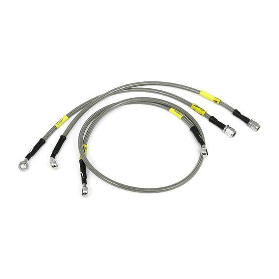 by Goodridge brake line front, stainless clear coated
