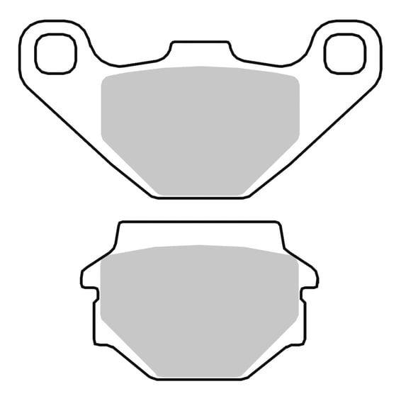 brake pad set. Organic