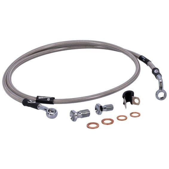 by Goodridge brake line front, stainless clear coated