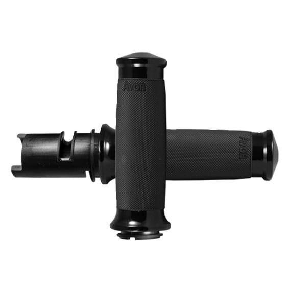 Custom Contour grips. Black anodized