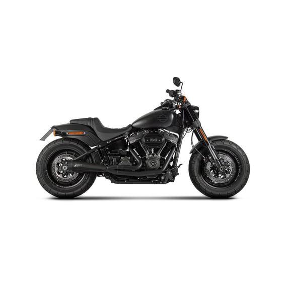 M8 Softail 2-1 Short Cone exhaust system. Black