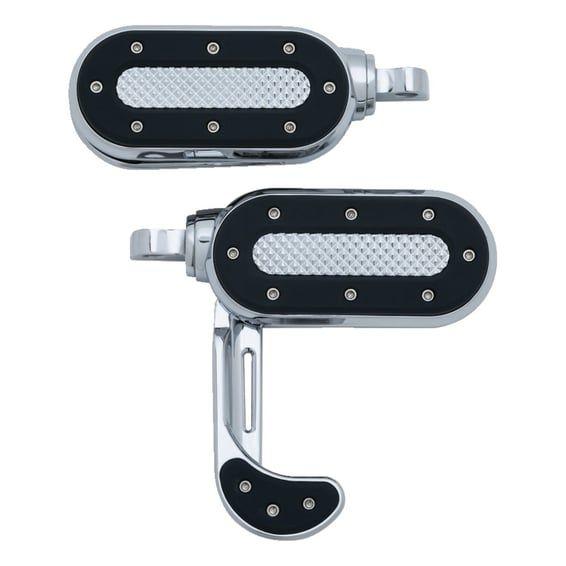 Heavy industry switchblade foot pegs. Chrome