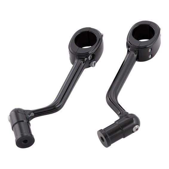 forged highway peg mounts. No pegs. Black