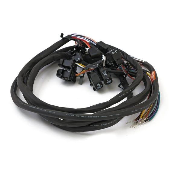 Handlebar switch & wiring kit. Radio/Cruise. Black
