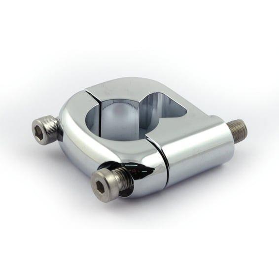 turn signal stand-off mount clamp. Chrome