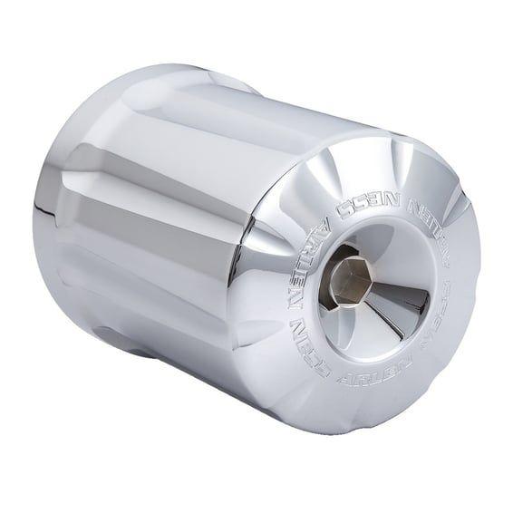 reusable billet oil filter kit. Deep Cut. Chrome
